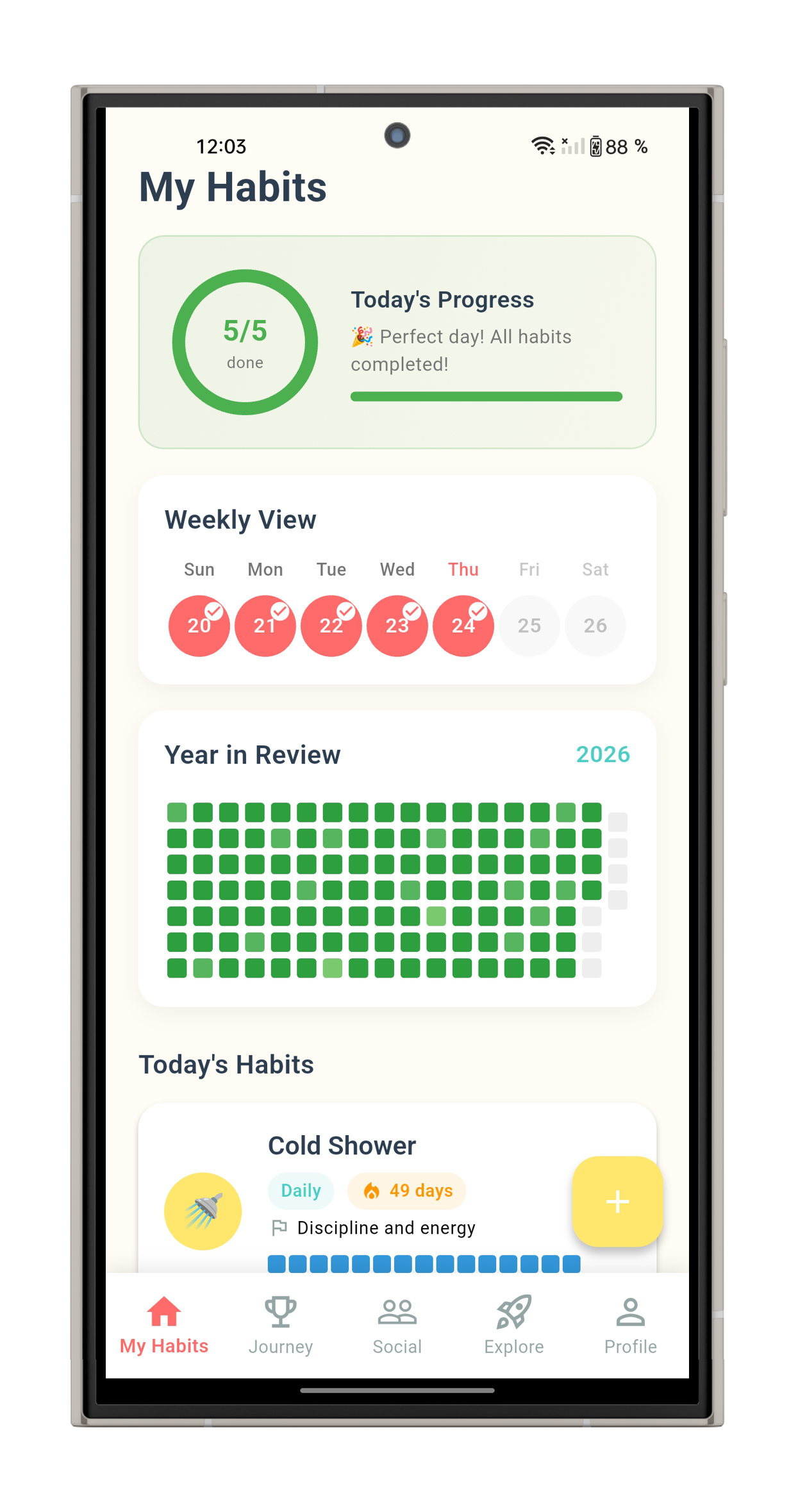 Habitly App Screenshot